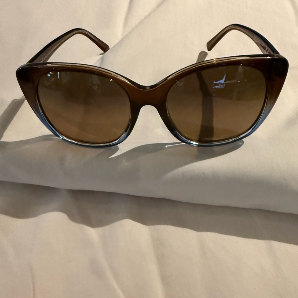 Maui Jim MELE sunglasses - translucent Chocolate Brown with Blue